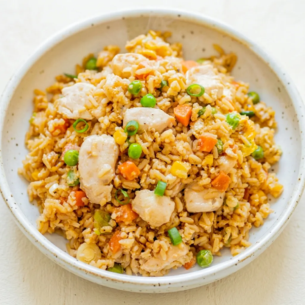 Chicken fried rice at Wok House Restaurant in Winnipeg, MB